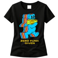 Zero Funk Given Retro Bear Boombox Womens T-Shirt