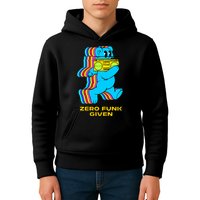 Zero Funk Given Retro Bear Boombox Kids Hoodie