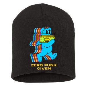 Zero Funk Given Retro Bear Boombox Short Acrylic Beanie