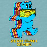 Zero Funk Given Retro Bear Boombox Sueded Cloud Jersey T-Shirt