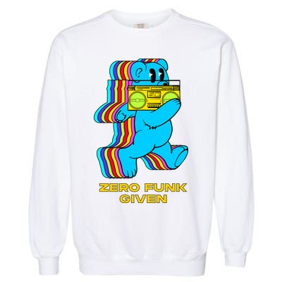 Zero Funk Given Retro Bear Boombox Garment-Dyed Sweatshirt