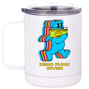 Zero Funk Given Retro Bear Boombox 12 oz Stainless Steel Tumbler Cup