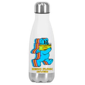 Zero Funk Given Retro Bear Boombox Stainless Steel Insulated Water Bottle