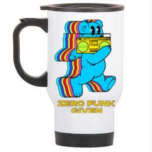 Zero Funk Given Retro Bear Boombox Stainless Steel Travel Mug