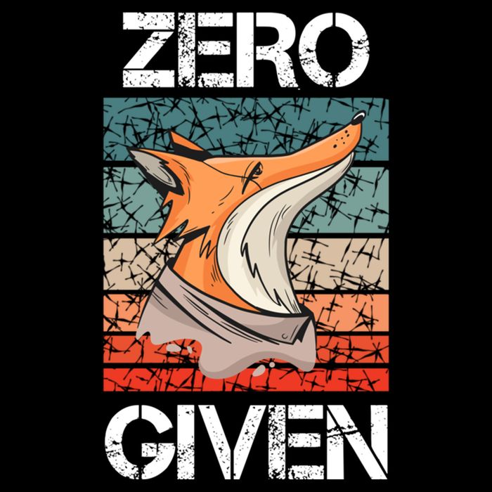 Zero Fox Given Fucks Funny Saying Gift Meaningful Gift Drawstring Bag