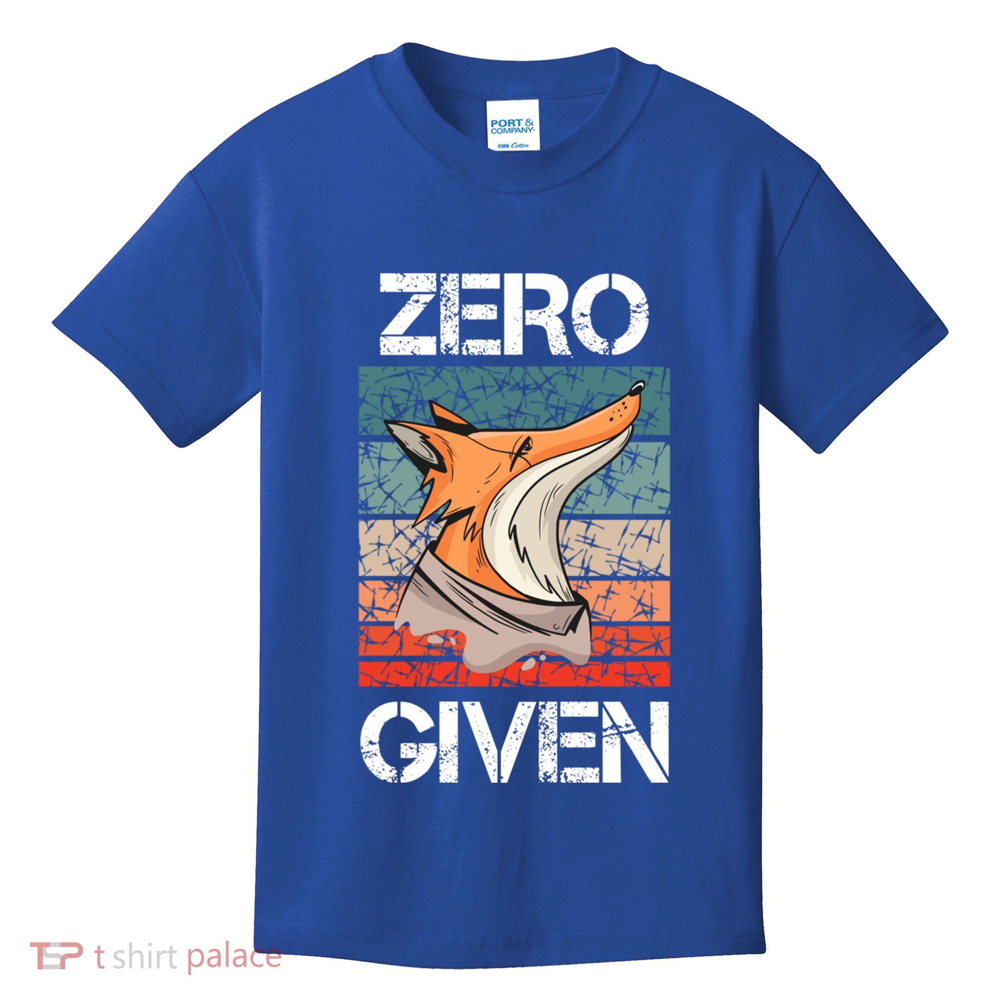 Zero Fox Given Fucks Funny Saying Gift Meaningful Gift Kids T-Shirt