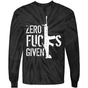 Zero Fucks Given Tie-Dye Long Sleeve Shirt