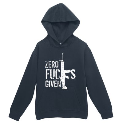 Zero Fucks Given Urban Pullover Hoodie