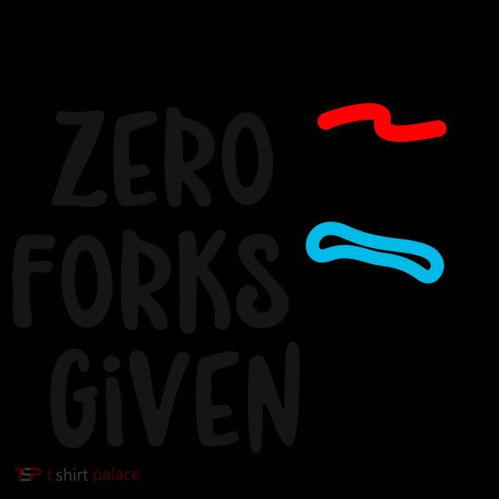 Zero Forks Given Drawstring Bag