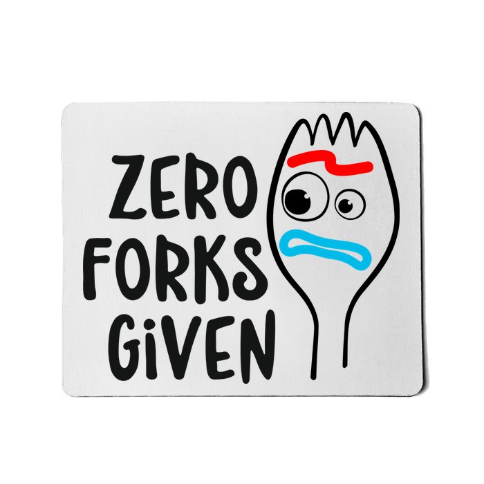 Zero Forks Given Mousepad