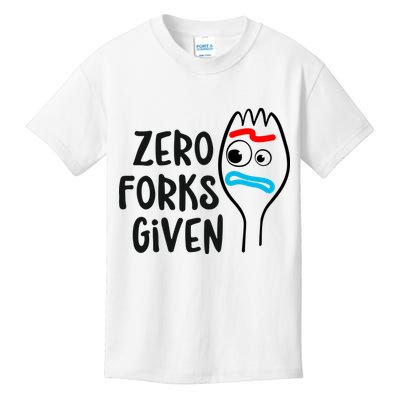 Zero Forks Given Kids T-Shirt