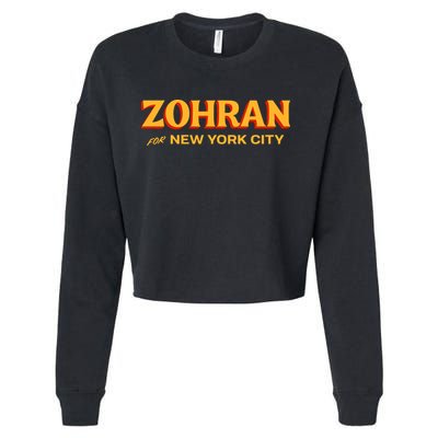 Zohran For New York City Cropped Pullover Crew