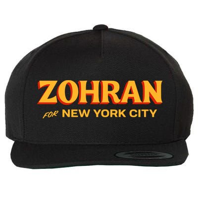Zohran For New York City Wool Snapback Cap