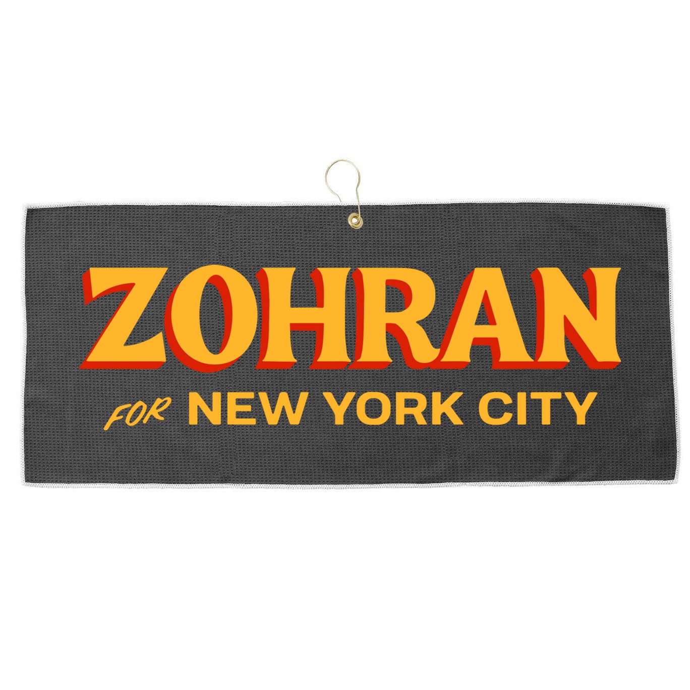Zohran For New York City Large Microfiber Waffle Golf Towel