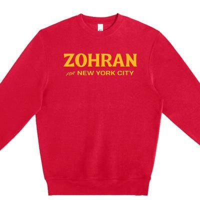 Zohran For New York City Premium Crewneck Sweatshirt