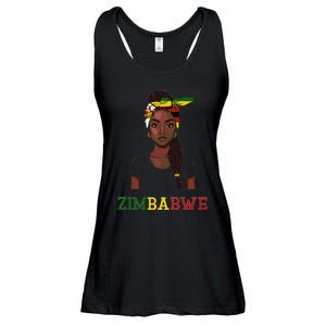 Zimbabwe Flag Products Souvenirs Uniform Zimbabwean Ladies Essential Flowy Tank