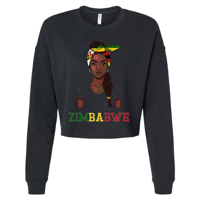 Zimbabwe Flag Products Souvenirs Uniform Zimbabwean Cropped Pullover Crew