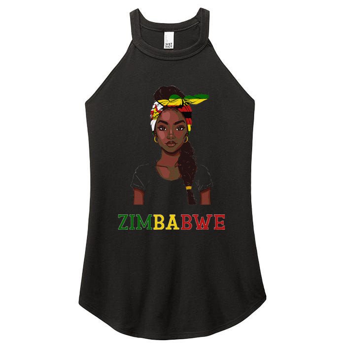 Zimbabwe Flag Products Souvenirs Uniform Zimbabwean Women's Perfect Tri Rocker Tank