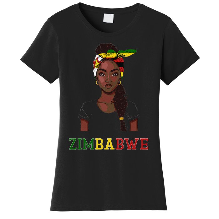 Zimbabwe Flag Products Souvenirs Uniform Zimbabwean Women's T-Shirt