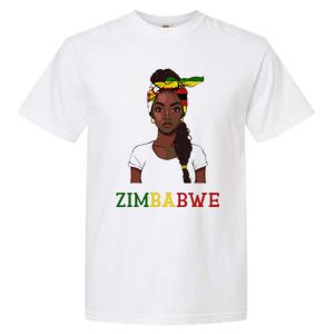 Zimbabwe Flag Products Souvenirs Uniform Zimbabwean Garment-Dyed Heavyweight T-Shirt