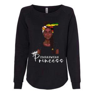 Zimbabwean Flag Princess Souvenirs Products Woman Zimbabwe Womens California Wash Sweatshirt