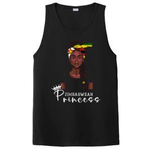 Zimbabwean Flag Princess Souvenirs Products Woman Zimbabwe PosiCharge Competitor Tank