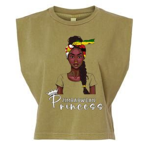 Zimbabwean Flag Princess Souvenirs Products Woman Zimbabwe Garment-Dyed Women's Muscle Tee