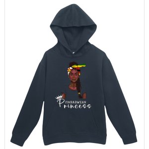 Zimbabwean Flag Princess Souvenirs Products Woman Zimbabwe Urban Pullover Hoodie