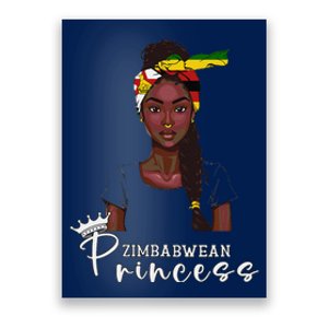 Zimbabwean Flag Princess Souvenirs Products Woman Zimbabwe Poster