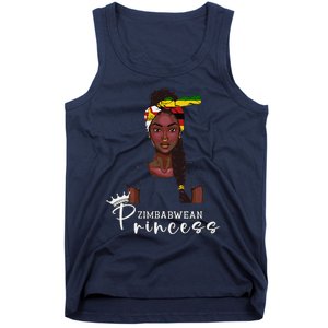 Zimbabwean Flag Princess Souvenirs Products Woman Zimbabwe Tank Top