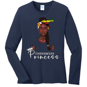 Zimbabwean Flag Princess Souvenirs Products Woman Zimbabwe Ladies Long Sleeve Shirt