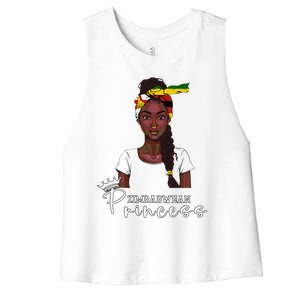 Zimbabwean Flag Princess Souvenirs Products Woman Zimbabwe Women's Racerback Cropped Tank