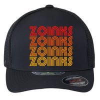 Zoinks Funny Retro Vintage Sunset Goofy Silly Weird Fun Word Flexfit Unipanel Trucker Cap