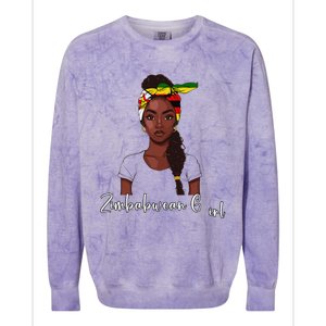 Zimbabwean Flag Souvenirs Products Woman Zimbabwe Colorblast Crewneck Sweatshirt