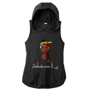 Zimbabwean Flag Souvenirs Products Woman Zimbabwe Ladies PosiCharge Tri-Blend Wicking Draft Hoodie Tank