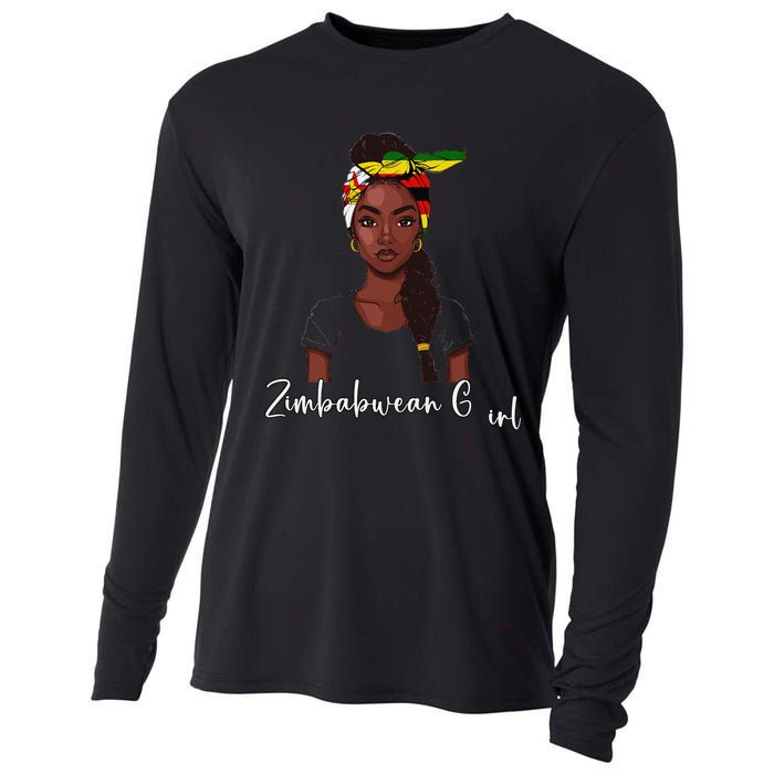 Zimbabwean Flag Souvenirs Products Woman Zimbabwe Cooling Performance Long Sleeve Crew