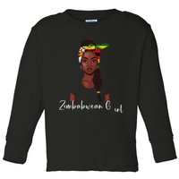 Zimbabwean Flag Souvenirs Products Woman Zimbabwe Toddler Long Sleeve Shirt