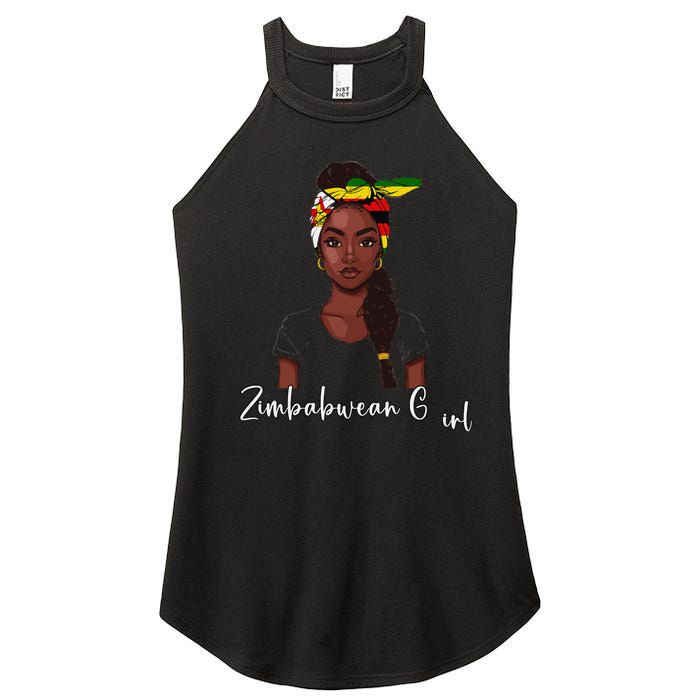 Zimbabwean Flag Souvenirs Products Woman Zimbabwe Women's Perfect Tri Rocker Tank