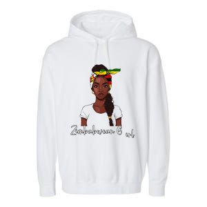 Zimbabwean Flag Souvenirs Products Woman Zimbabwe Garment-Dyed Fleece Hoodie