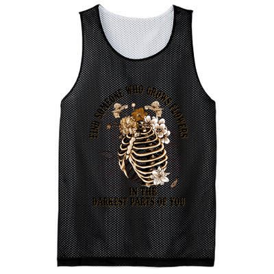 Zach Find Someone Who Grows Flowers In The Darkest Parts Of You Mesh Reversible Basketball Jersey Tank