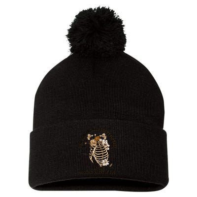 Zach Find Someone Who Grows Flowers In The Darkest Parts Of You Pom Pom 12in Knit Beanie