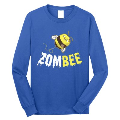 Zombee Funny Zombie Bee Happy Halloween Costume Beekeper Gift Long Sleeve Shirt