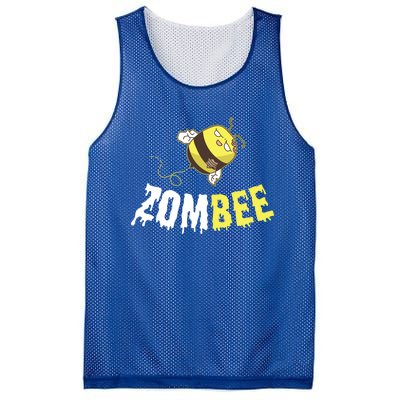 Zombee Funny Zombie Bee Happy Halloween Costume Beekeper Gift Mesh Reversible Basketball Jersey Tank