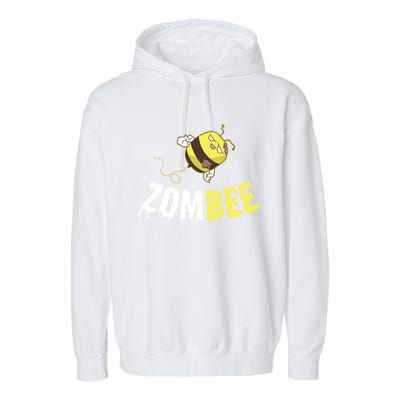 Zombee Funny Zombie Bee Happy Halloween Costume Beekeper Gift Garment-Dyed Fleece Hoodie