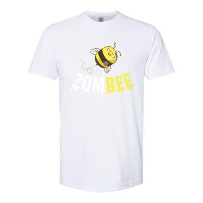 Zombee Funny Zombie Bee Happy Halloween Costume Beekeper Gift Softstyle CVC T-Shirt