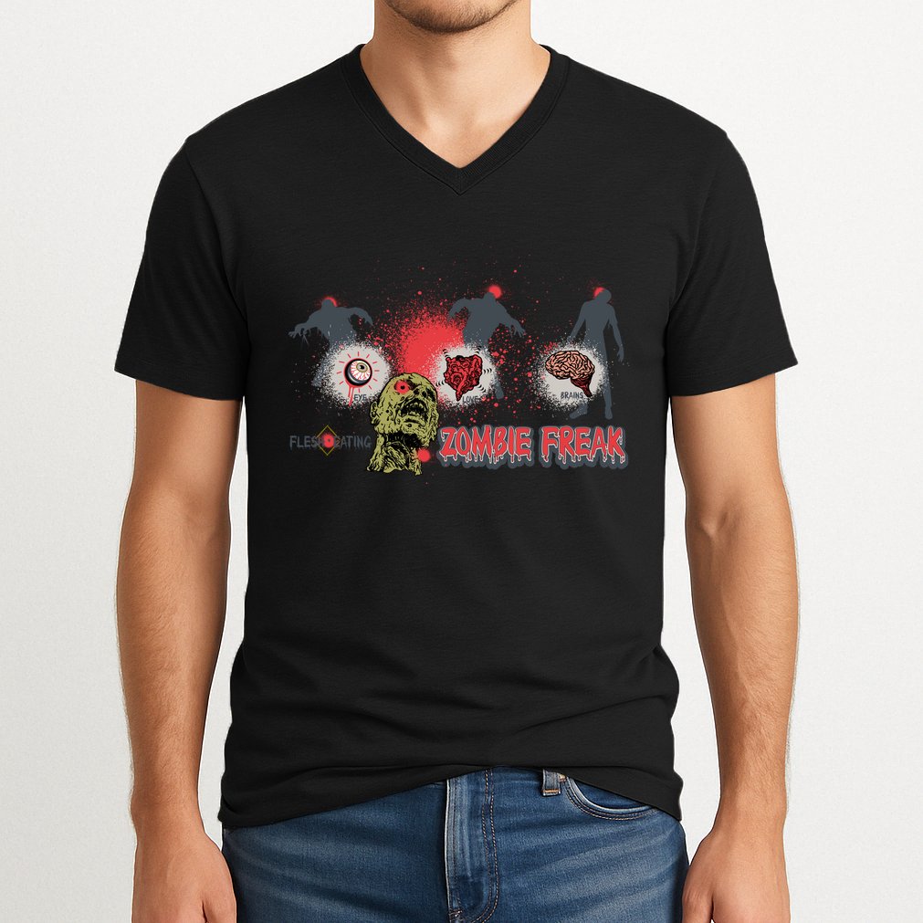 Zombie Freak V-Neck T-Shirt