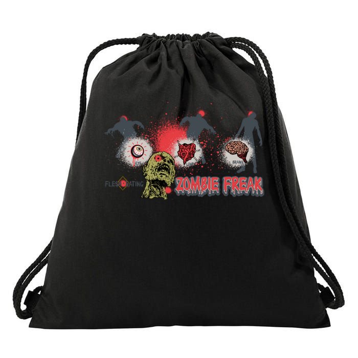 Zombie Freak Drawstring Bag