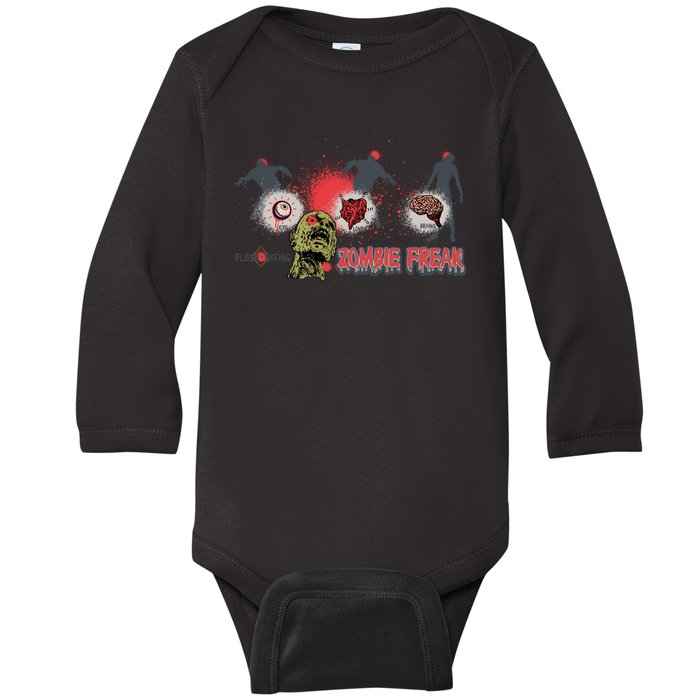 Zombie Freak Baby Long Sleeve Bodysuit