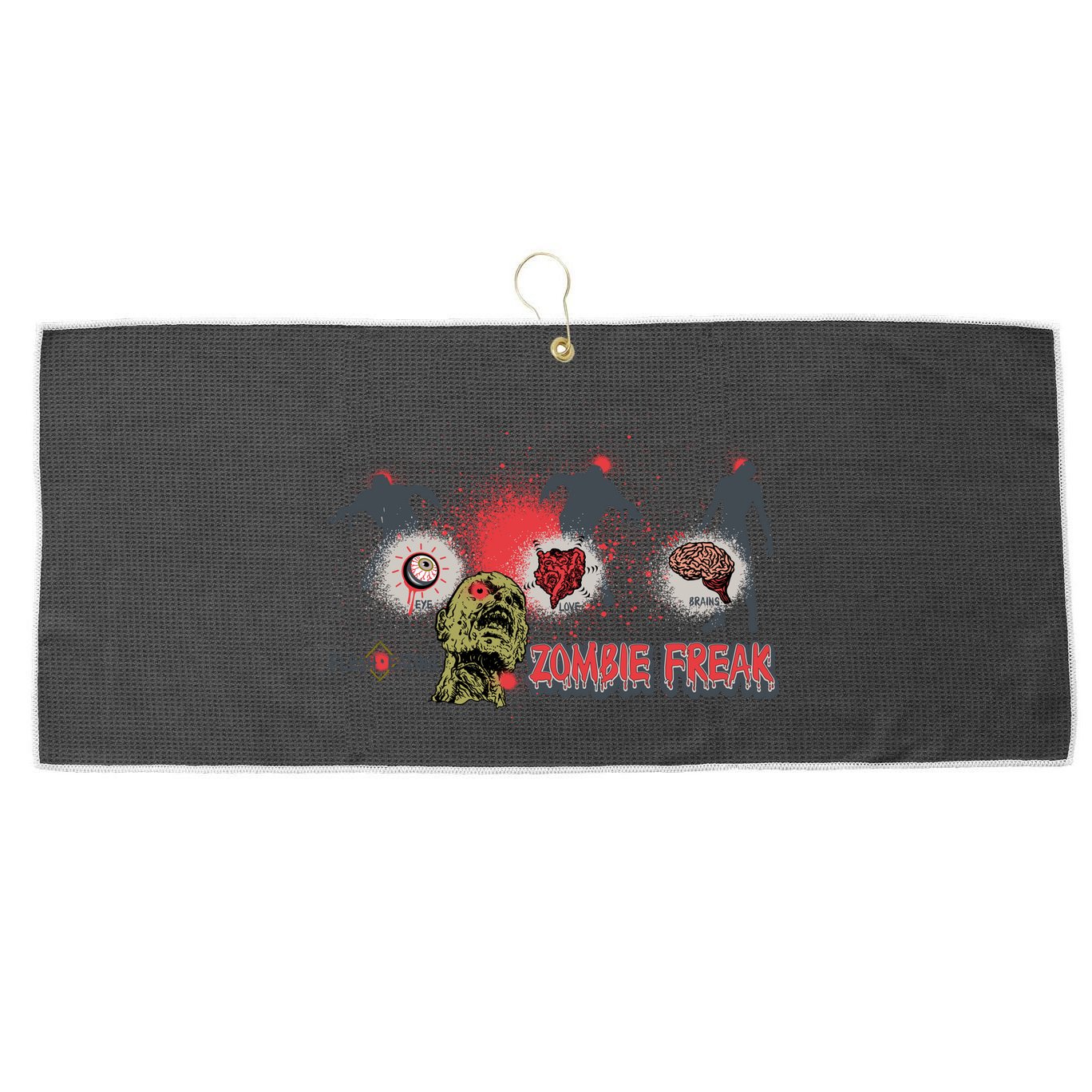 Zombie Freak Large Microfiber Waffle Golf Towel