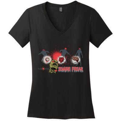 Zombie Freak Women's V-Neck T-Shirt